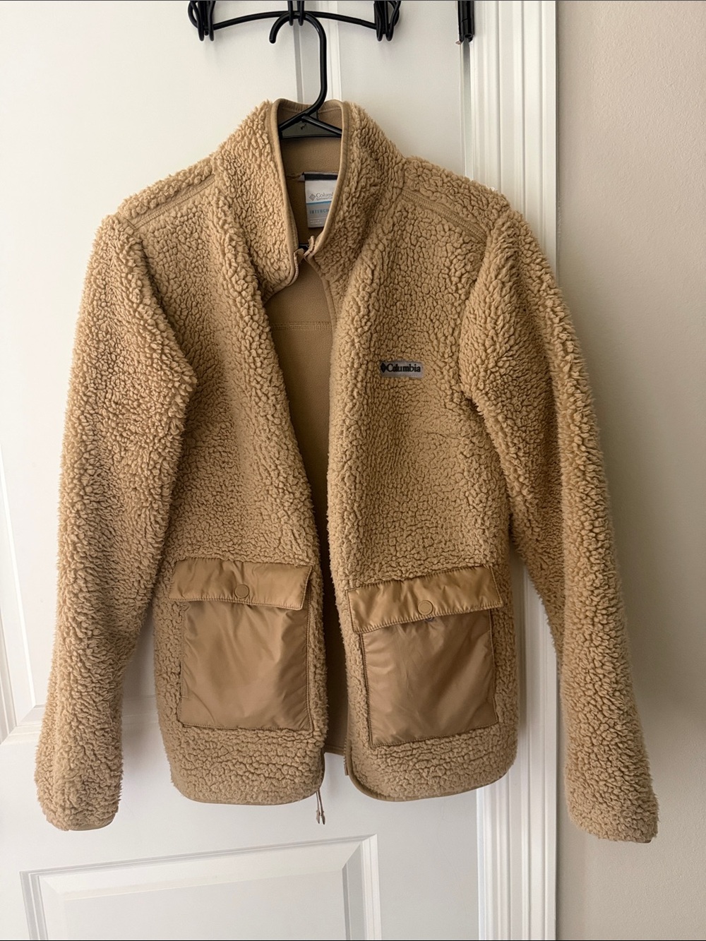 Columbia Beige/Tan Sherpa Fleece Jacket